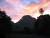 vue du coucher de soleil du mont  tohiea 1207 m à MOOREA