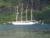 bateau de croisière en rade de la baie de cook à Moorea